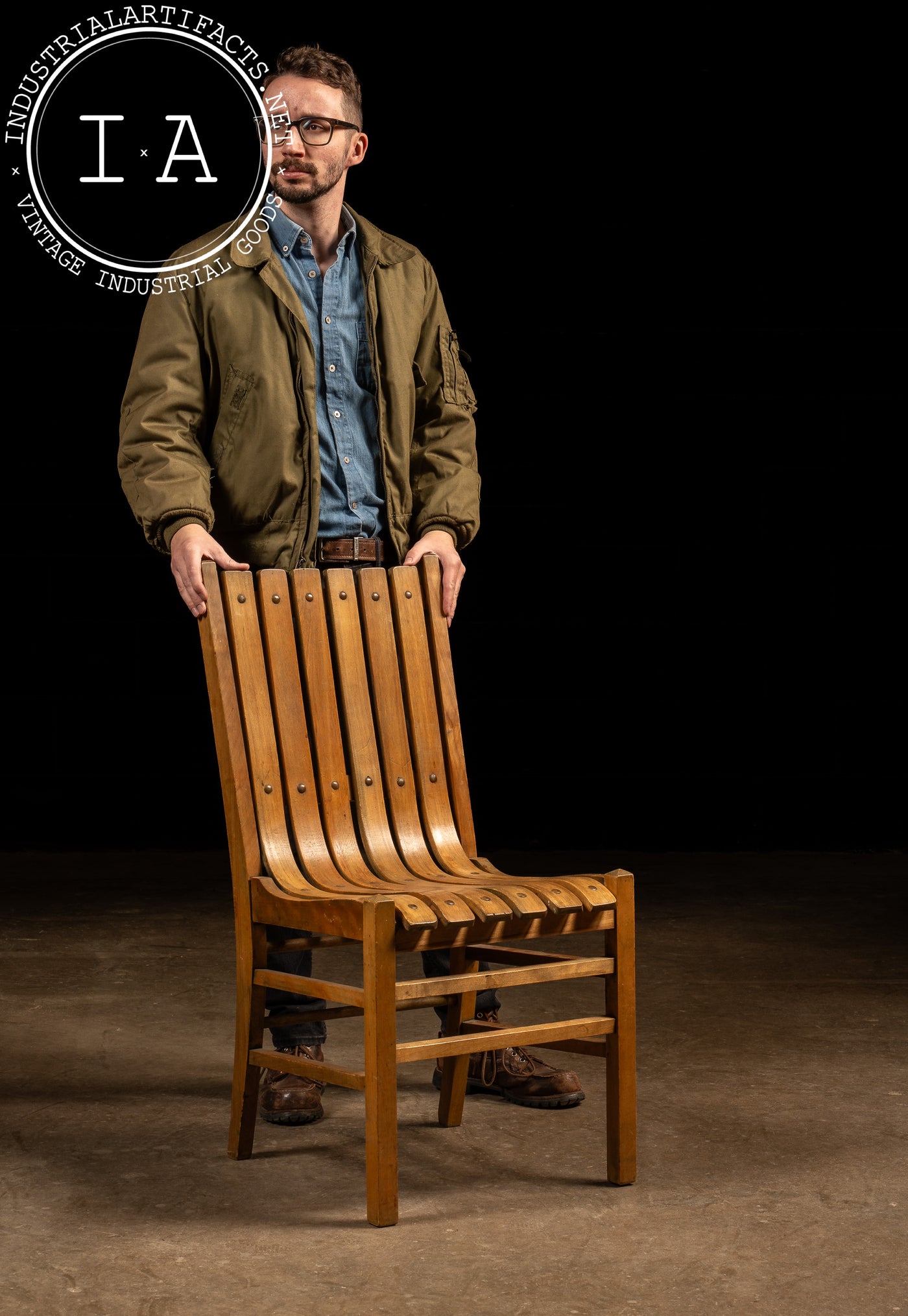 Vintage Oak Bentwood Dining Chair