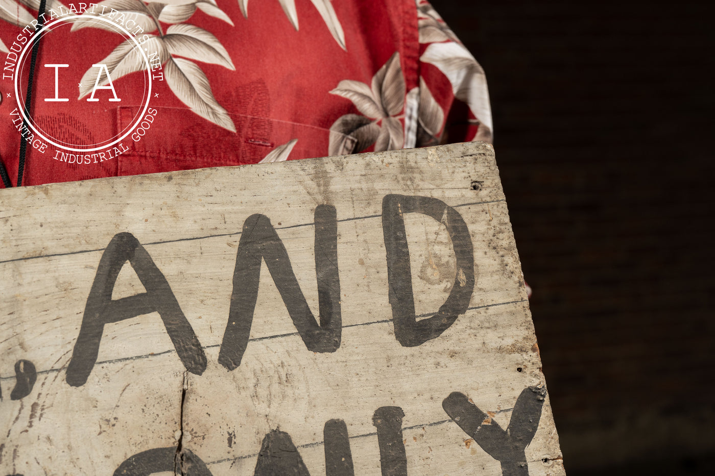 Antique Hand-Painted “Cash Only” Trade Sign