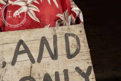 Antique Hand-Painted “Cash Only” Trade Sign