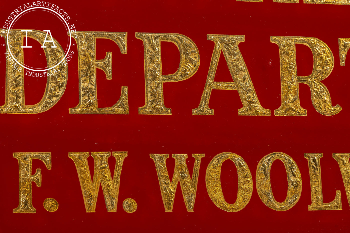 Early 20th Century ROG Woolworth's Department Store Sign