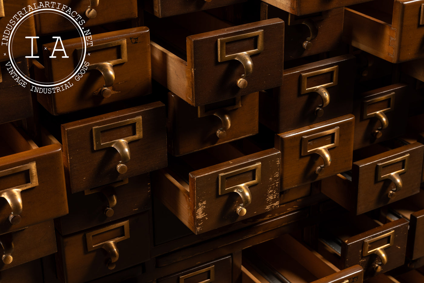 Massive 60-Drawer Card Catalog