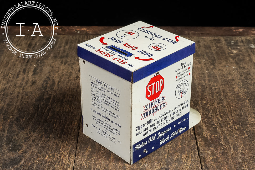 Zipper-Slik Lubricant Retail Point-of-Sale Counter Display