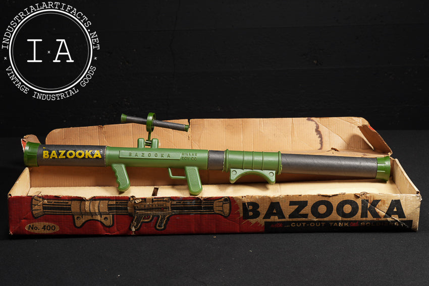 Vintage Cardstock and Plastic Toy Bazooka by Hillan