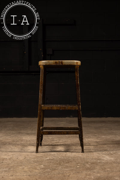 Set of Four Vintage Industrial Stools