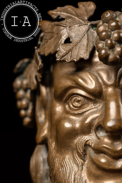 Late 19th Century Figural Roman-Inspired Satyr Inkwell