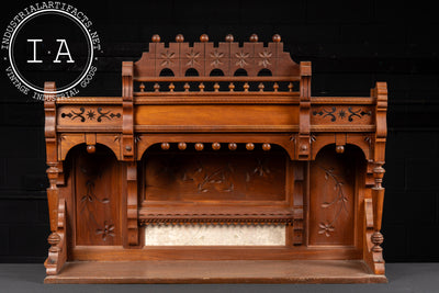 Early 20th Century Eastlake Oak Organ Topper