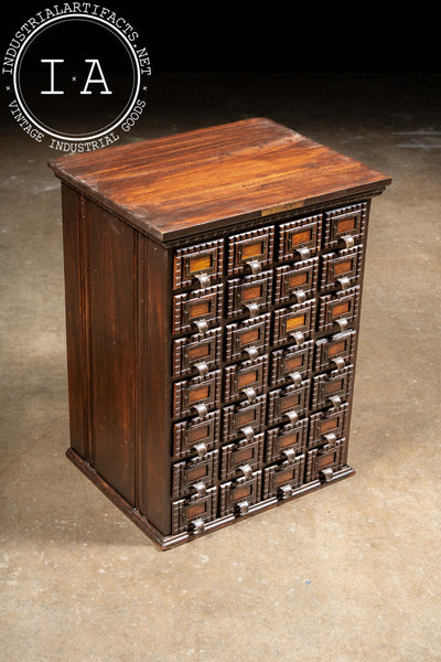 Late 19th Century Oak Tramp Art Screw Cabinet by J. D. Warren