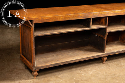 Early Oak General Store Counter