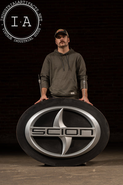 Large Double-Sided Scion Dealership Emblem Sign