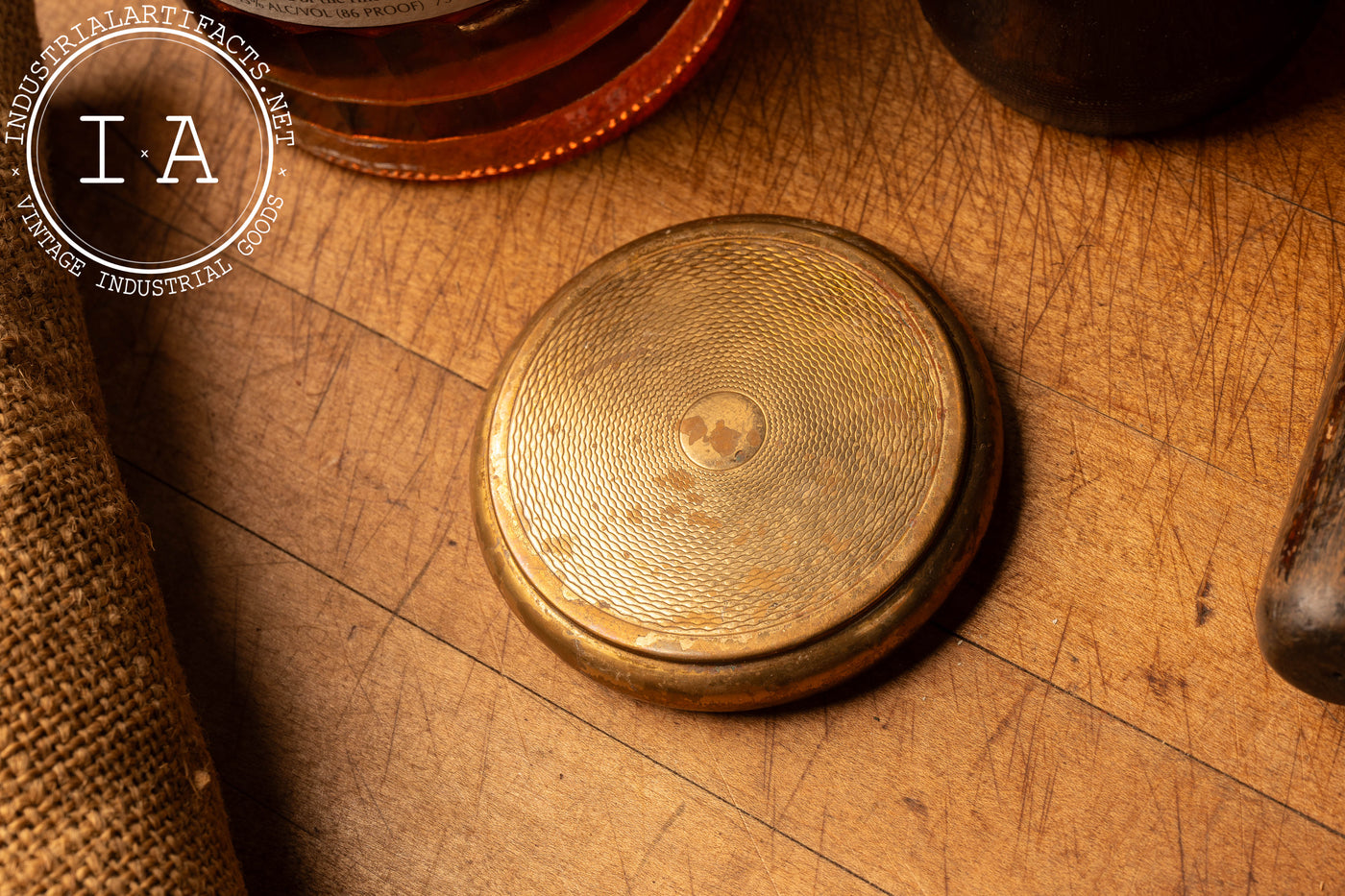 Antique Brass Buggy Ashtray