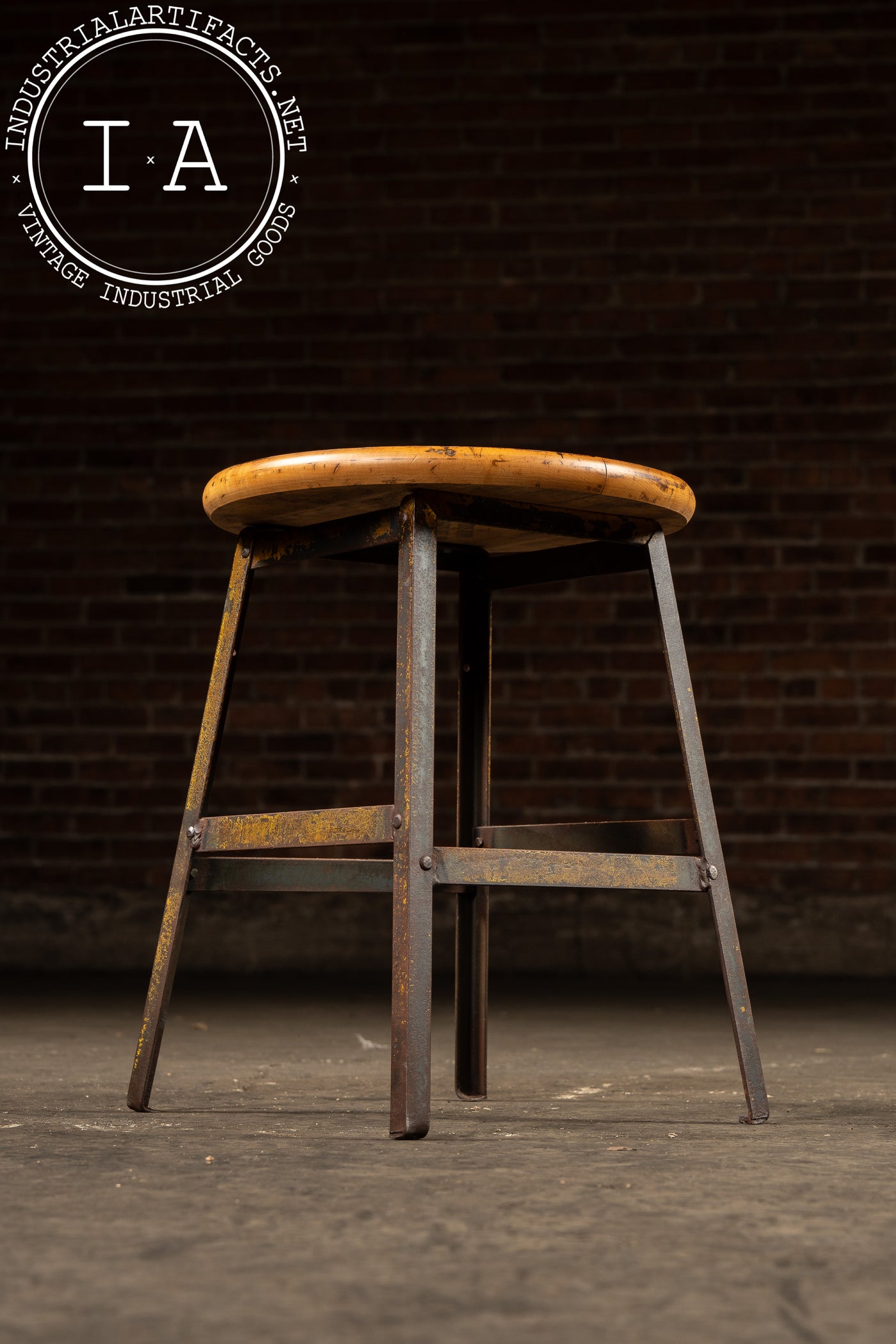 Mid-Century Pollard Bros. Shop Stool