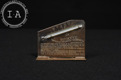 Antique Buckeye “Universal” Incubator Thermometer