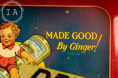 Prohibition-Era Hyan Dry Ginger Ale Beverage Tray