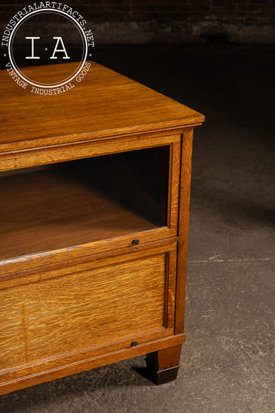 c. 1920 Arts and Crafts Barrister Kitchen Island