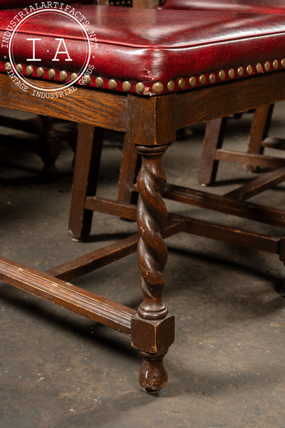 Set of Nine Gothic Revival Dining Chairs