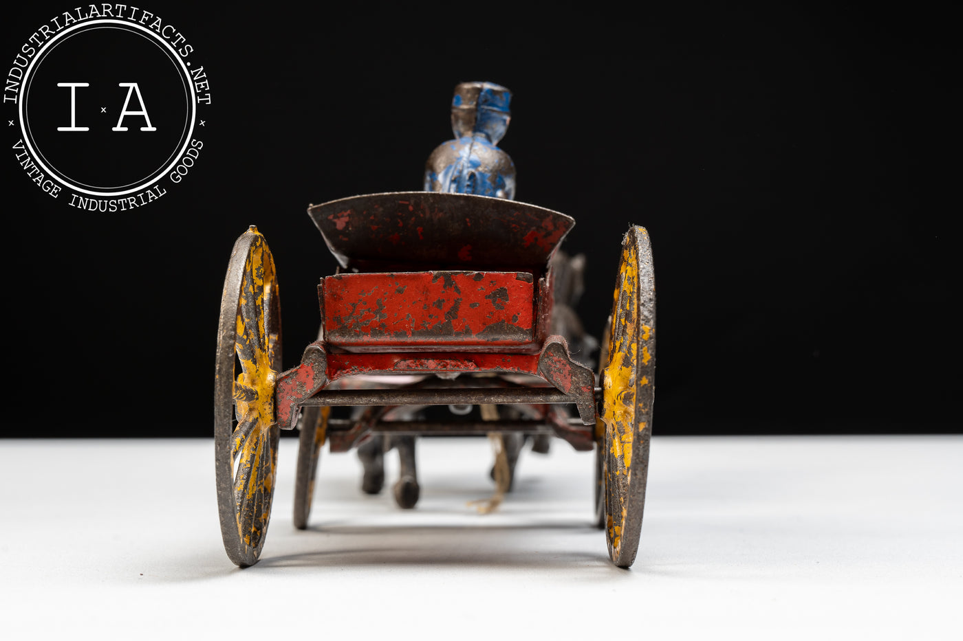 Early 20th Century Hubley Horse-Drawn Fire Wagon