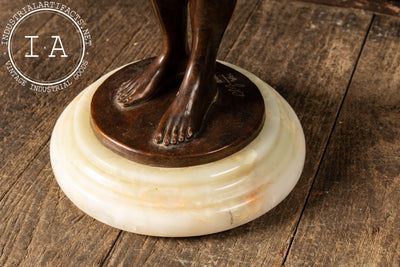 Bronze Statue Of Nude Woman On Base, 1990, Signed and Numbered 4/25