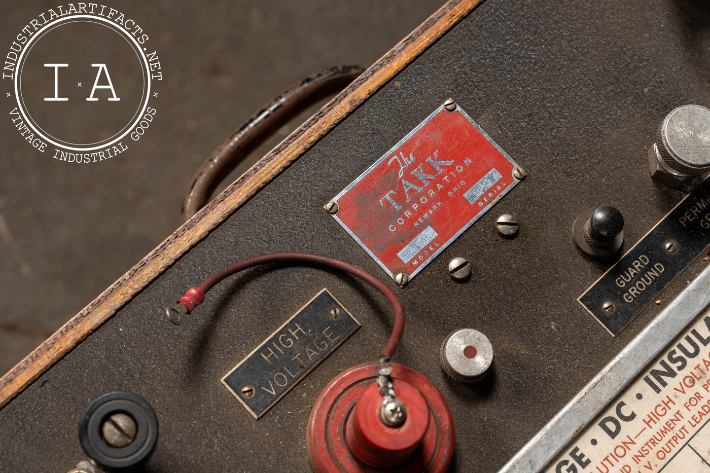 Vintage High Voltage/DC Insulation Tester by Takk