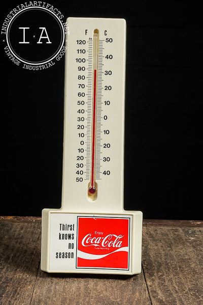 Vintage Coca-Cola Plastic Advertising Thermometer
