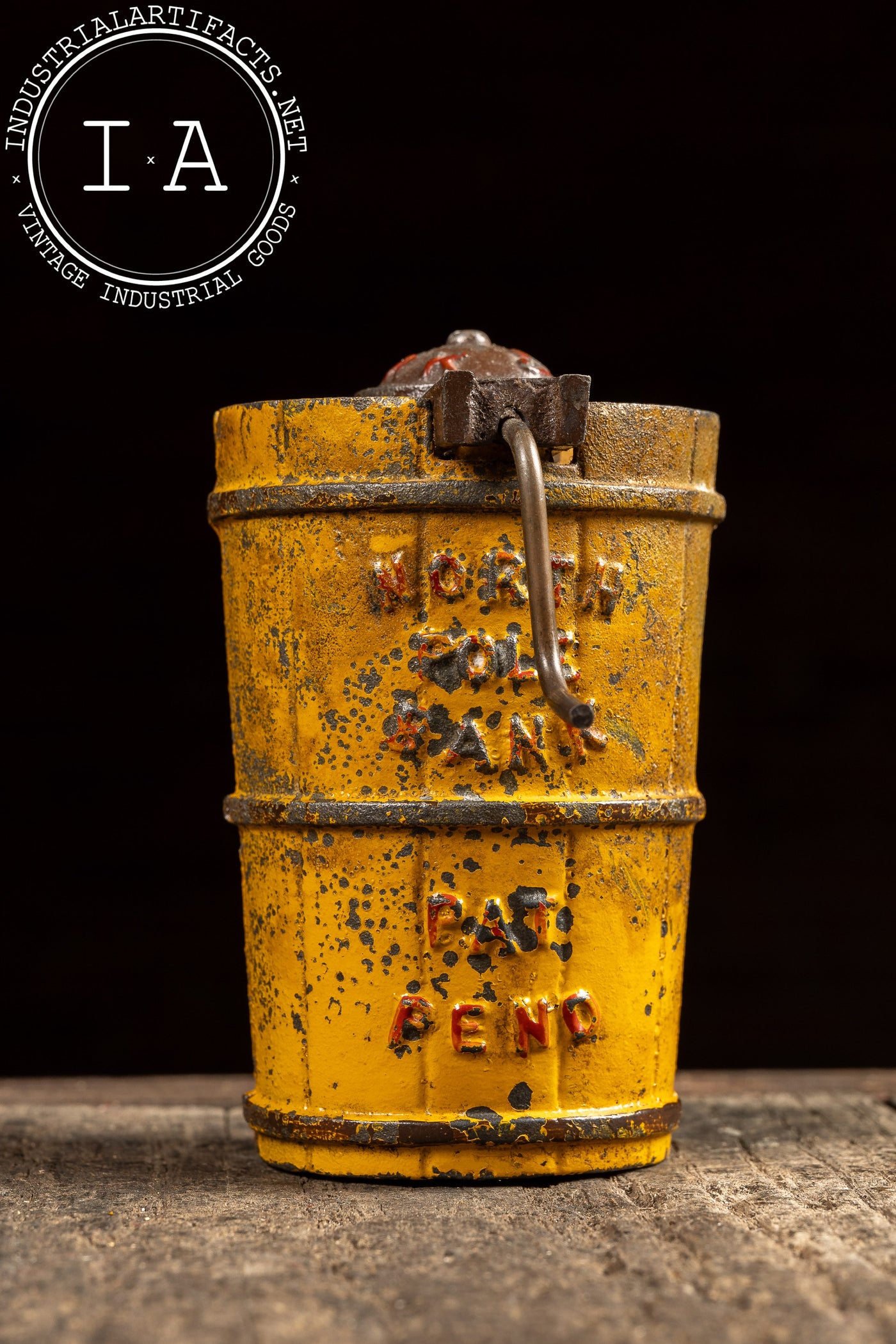 Early 20th Century North Pole Freezer Cast Iron Bank