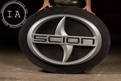 Large Double-Sided Scion Dealership Emblem Sign