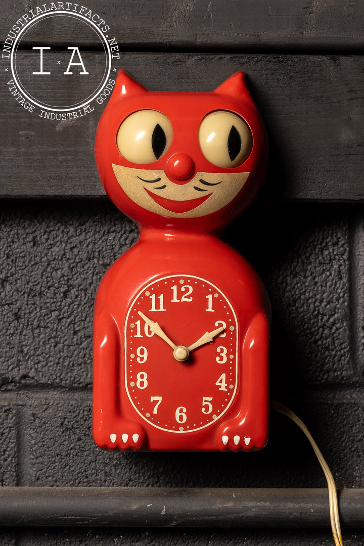 Vintage Original Model C2 Kit Cat Klock in Red – Industrial Artifacts