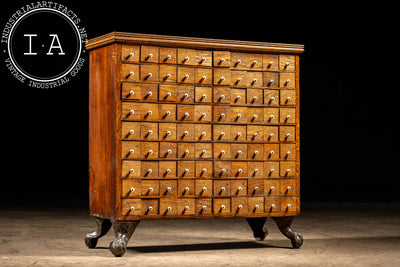 Early Oak 90-Drawer Apothecary Cabinet