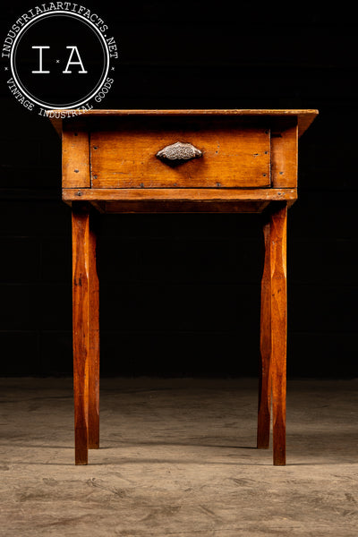 Early Oak Farmhouse Side Table