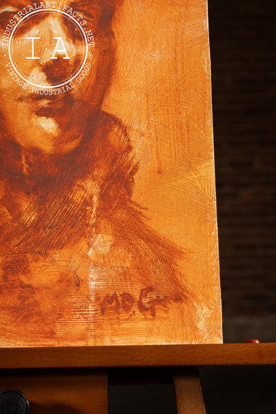 Female Heady Study | Contemporary Mog Young Park Oil Painting, Signed