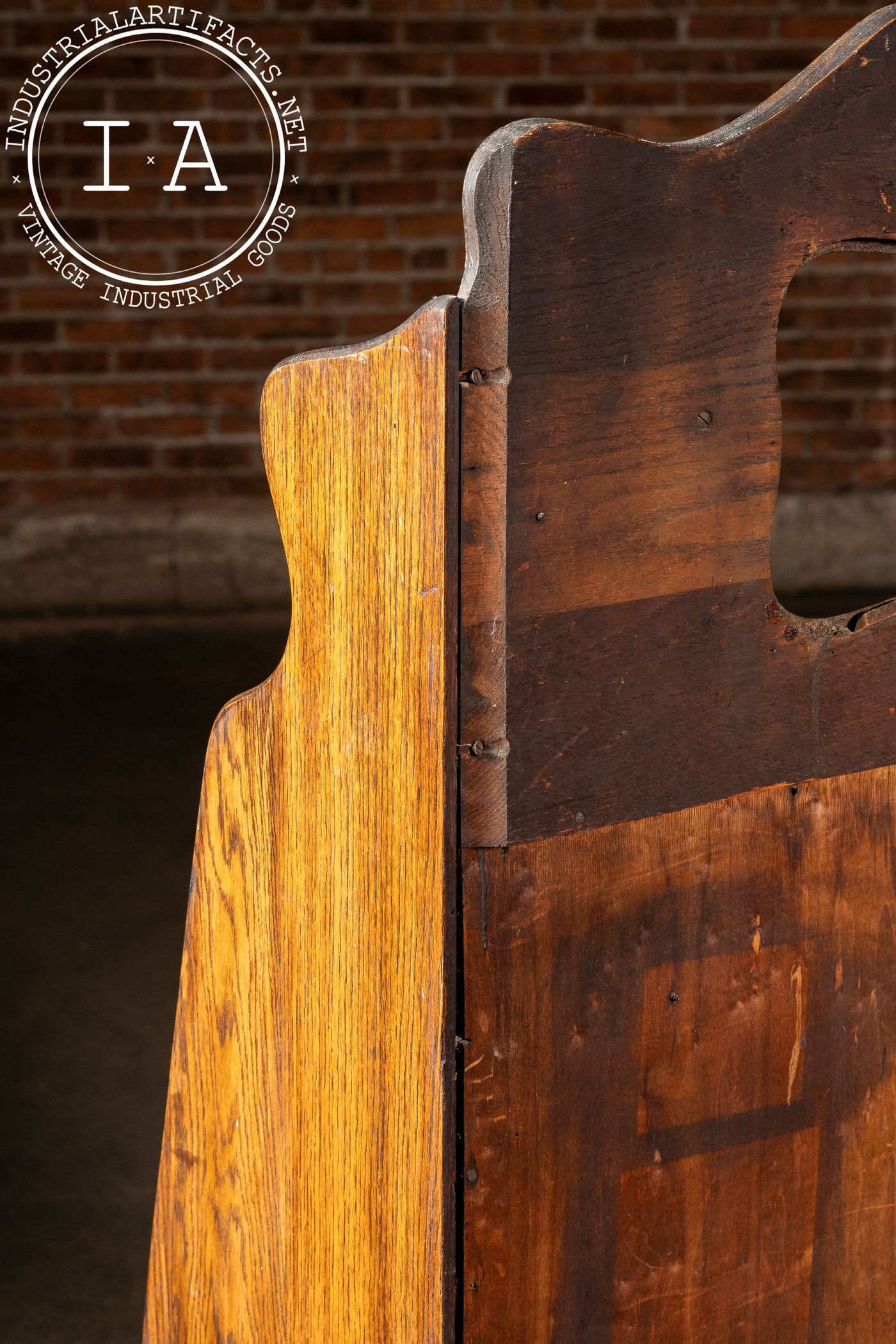Early 20th Century Oak Drop-Front Secretary Desk