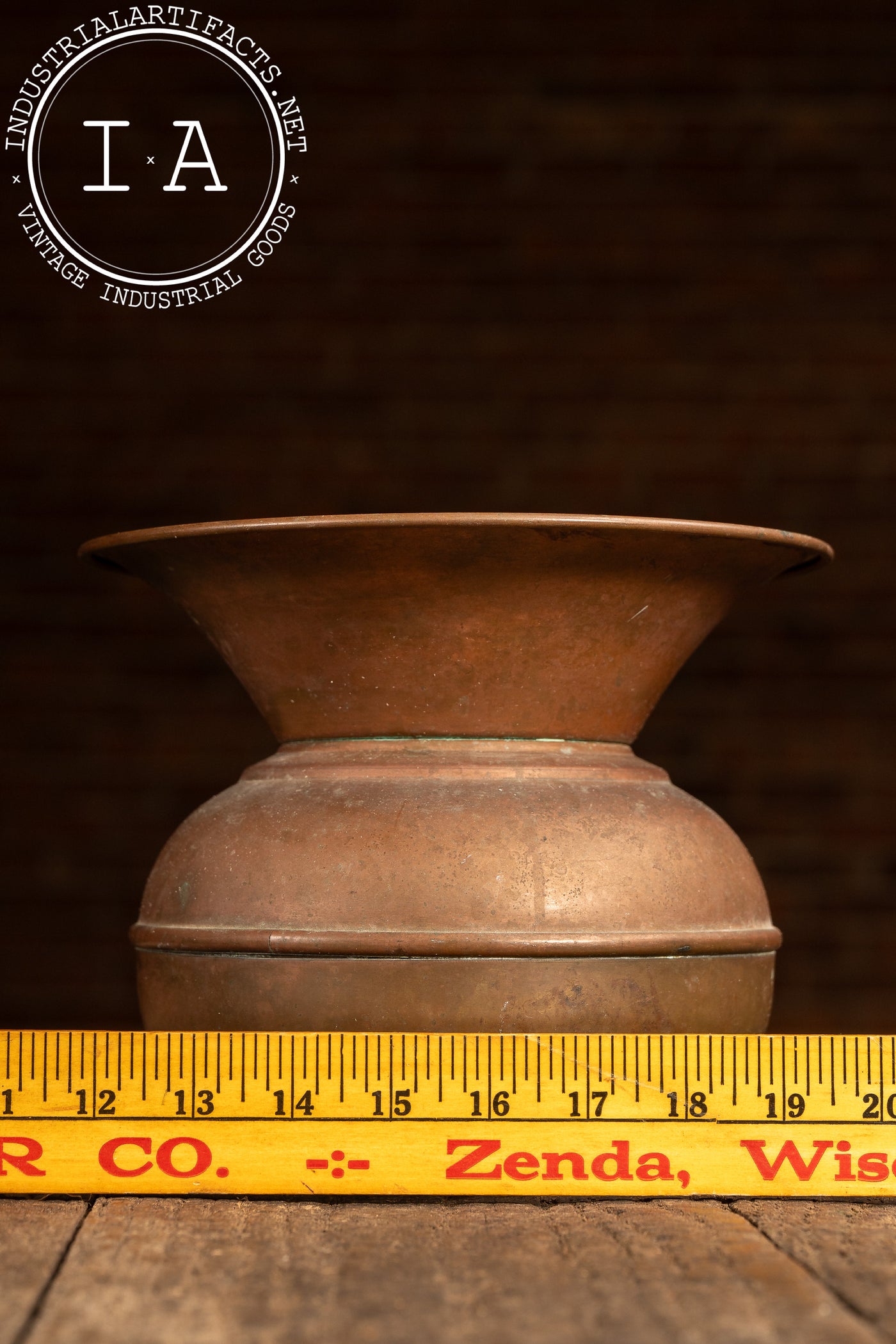 Mid-19th Century Brass Spittoon by Will and Finck