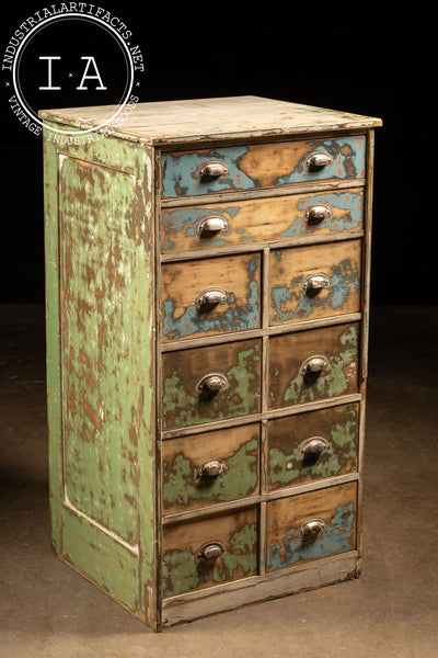 Early Pine Dresser with Distressed Paint