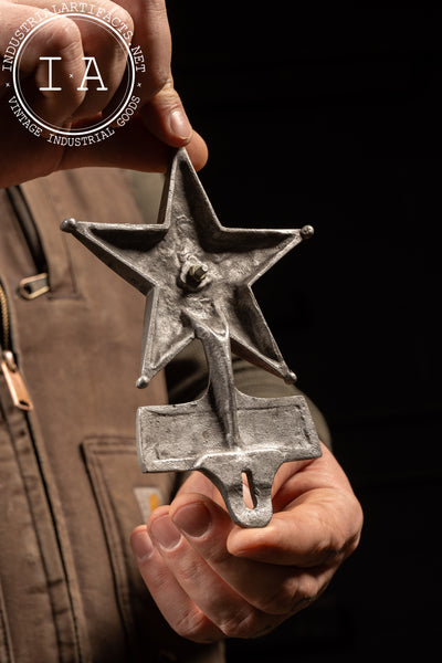 Reproduction Safety Star License Plate Topper