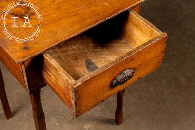 Early Oak Farmhouse Side Table