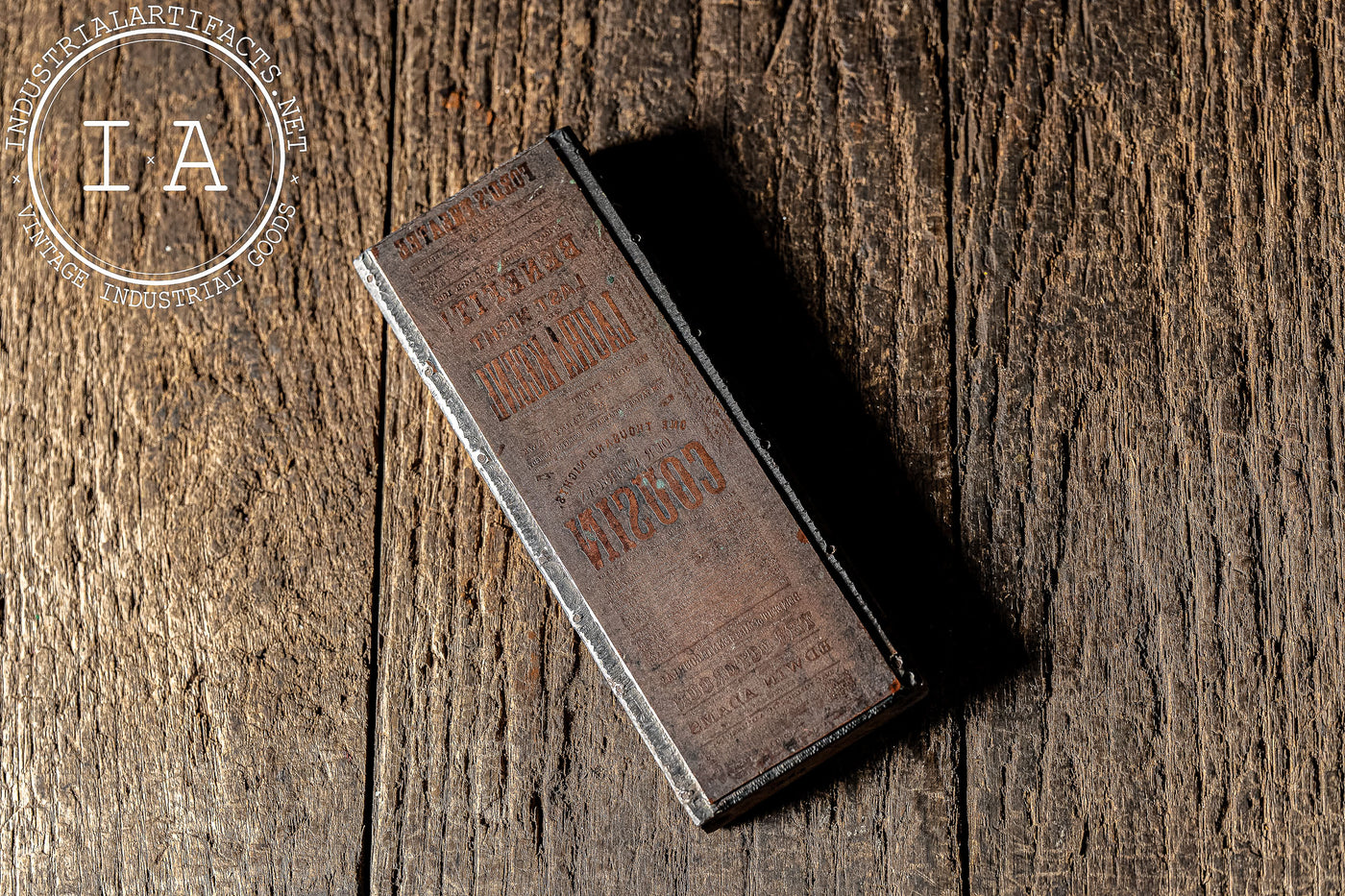 19th Century Ford’s Theatre Printing Block – "Our American Cousin"