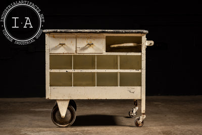 c. 1920s Rolling Medical Bar Cart