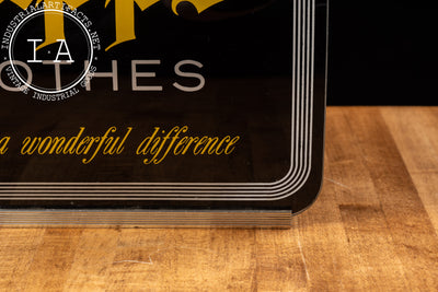 Capps Clothes Lighted Glass Sign