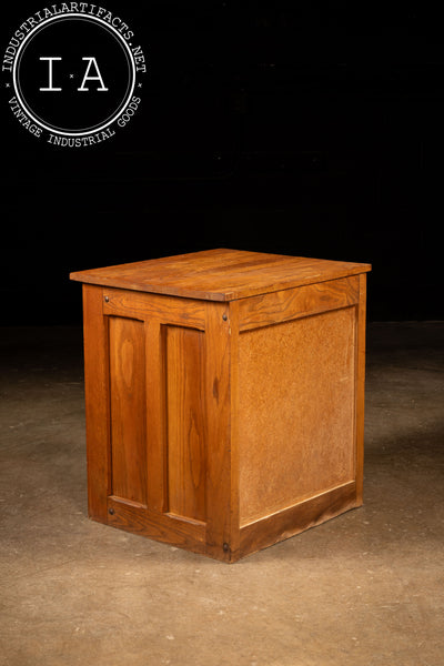 Antique Oak Printer's Cabinet with Presses