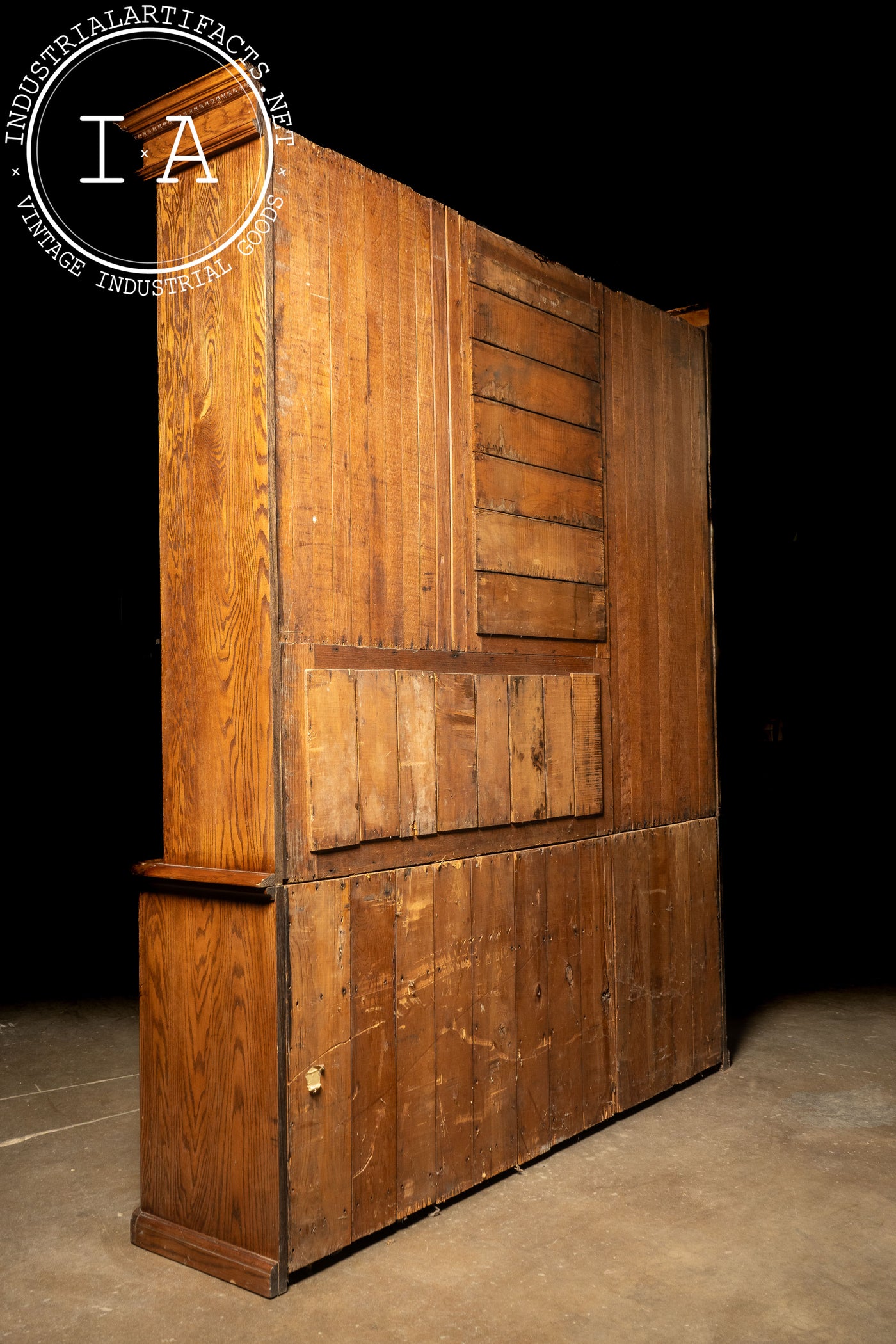 Antique Farmhouse Oak Hutch