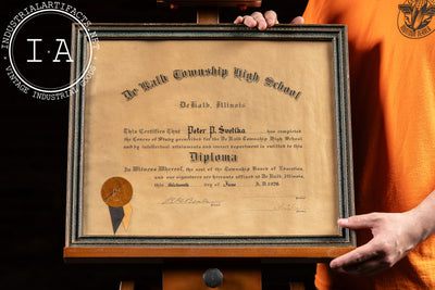 1929 DeKalb Illinois High School Diploma