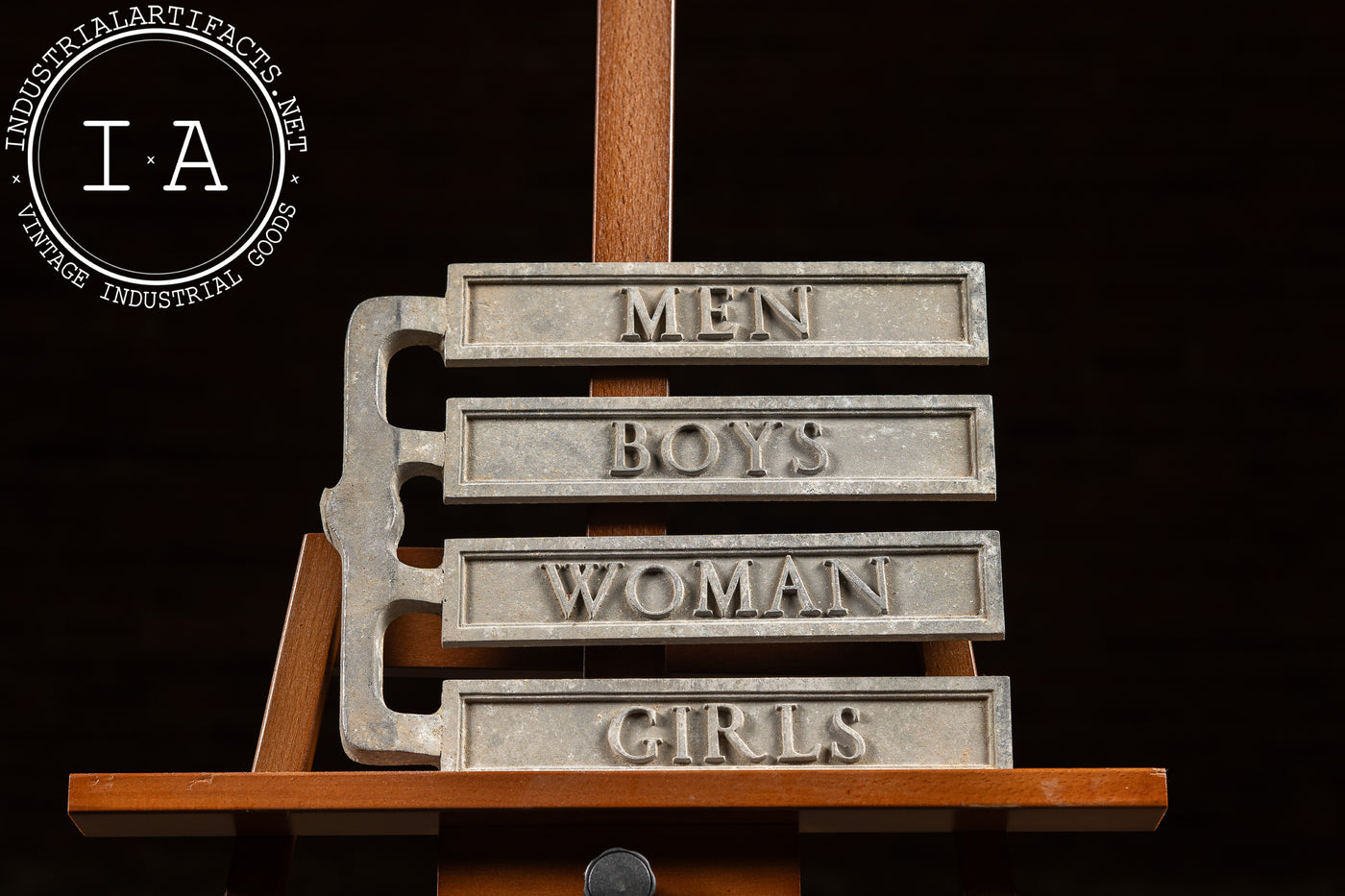 Antique Restroom Sign Foundry Mold