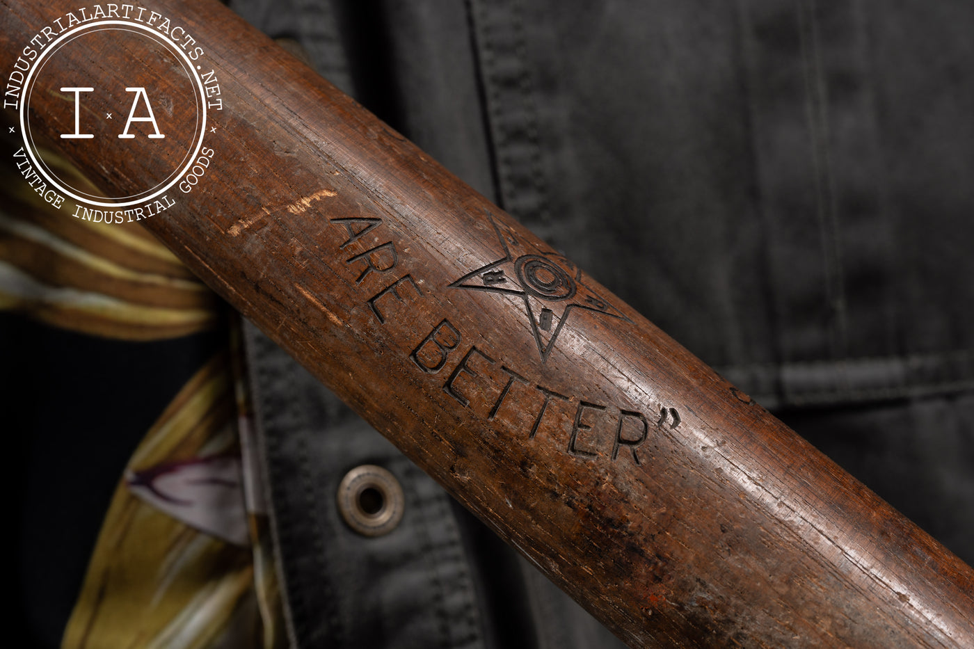 Early 20th Century Star Brand Shoes Soft Ball Bat