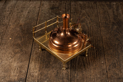 Vintage Miniature Copper and Brass Brewery Vat Model
