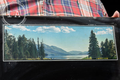 Vintage Atlas Prager Beer Mirrored Advertising Sign