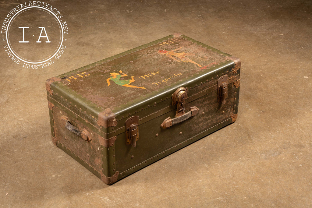 Small Vintage Steamer Trunk – Industrial Artifacts