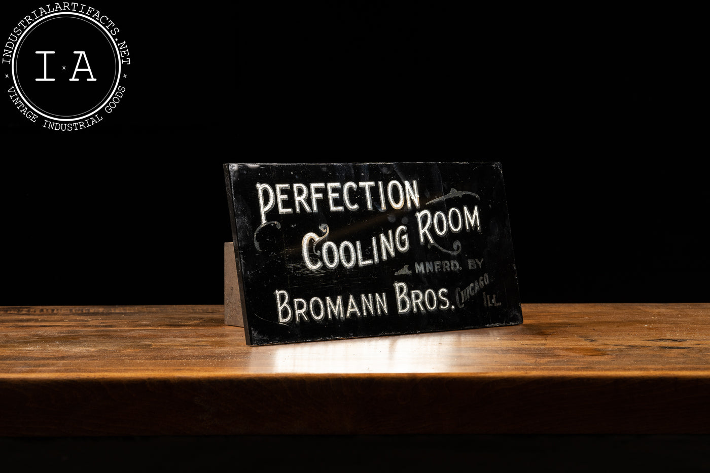 Antique ROG Bromann Bros Butcher Shop Sign