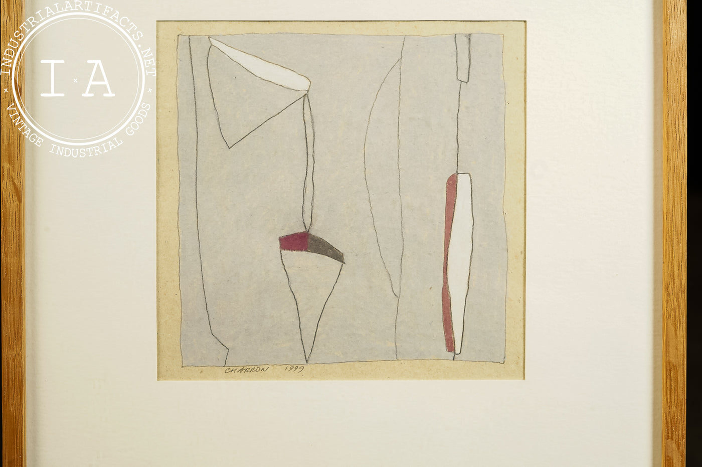 Untitled | Late 20th C. Charron Abstract Illustration, Signed and Dated