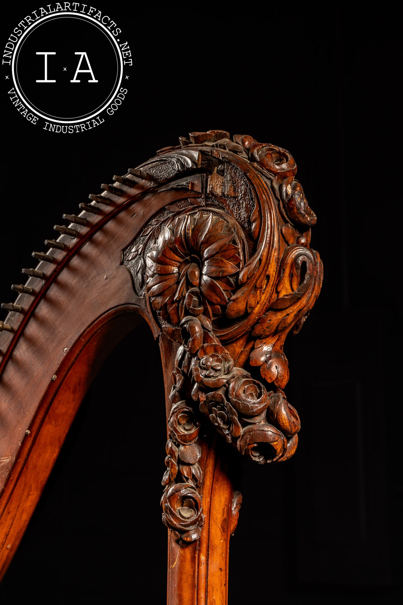 Late 18th Century Cousineau Single Action Pedal Harp