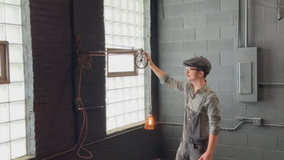 Early 20th Century Task Lamp on Dental Swing Arm