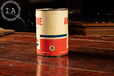 Vintage American Amolube Motor Oil Can